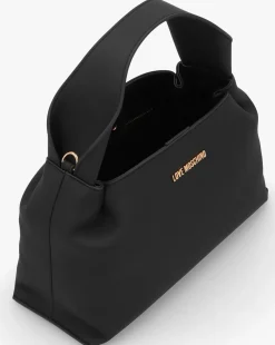 Love Moschino Aura Slouch Black Hobo Bag