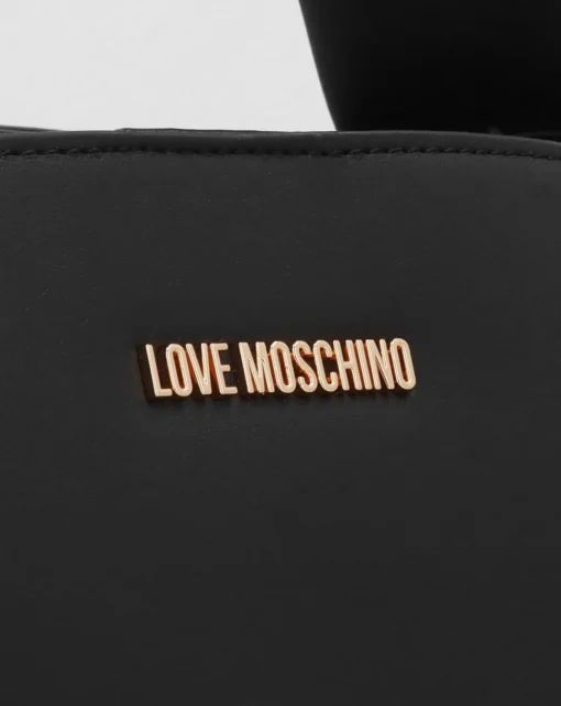 Love Moschino Aura Slouch Black Hobo Bag
