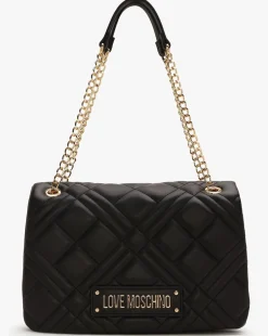 Love Moschino Diamond Quilt III Black Shoulder Bag