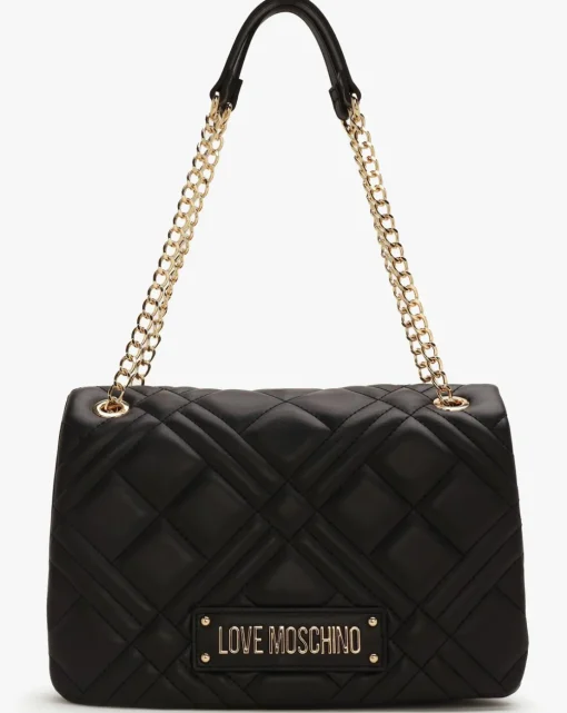 Love Moschino Diamond Quilt III Black Shoulder Bag