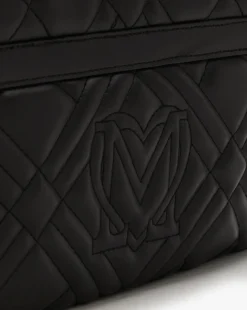 Love Moschino Diamond Quilt III Black Shoulder Bag