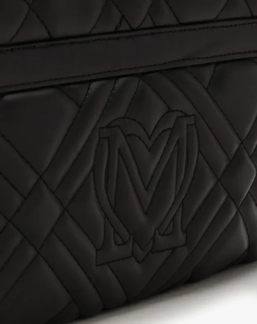 Love Moschino Diamond Quilt III Black Shoulder Bag
