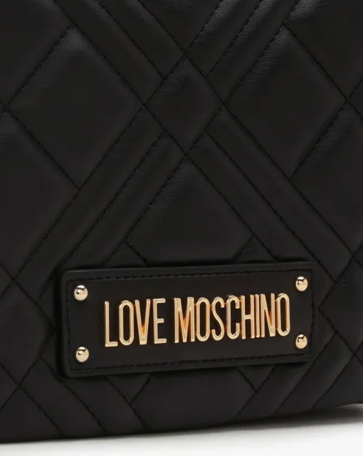 Love Moschino Diamond Quilt III Black Shoulder Bag