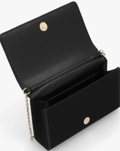 Love Moschino Flower Black Shoulder Bag