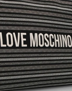 Love Moschino Flower Black Tote Bag