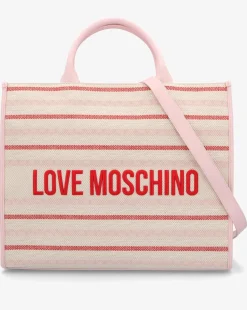 Love Moschino Flower Pink Tote Bag