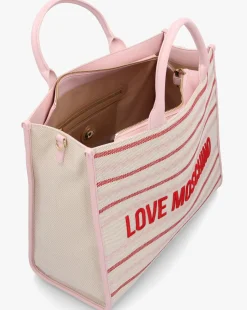 Love Moschino Flower Pink Tote Bag