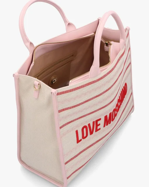 Love Moschino Flower Pink Tote Bag