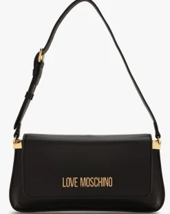 Love Moschino Logo Daily Black Shoulder Bag