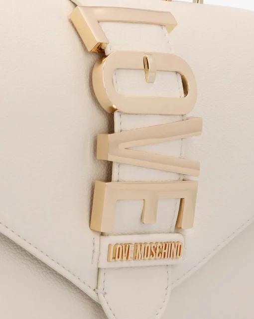 Love Moschino Love Bug Ivory Top Handle Bag