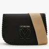 Love Moschino Whipstitch Black Cross-Body Bag