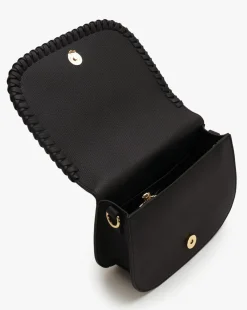 Love Moschino Whipstitch Black Cross-Body Bag