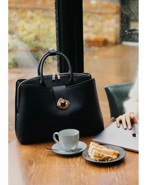 Luella Grey Cristobel Black Laptop Tote
