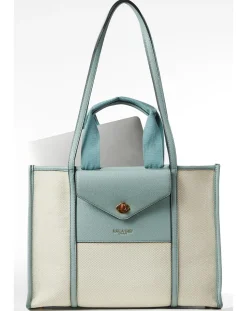 Luella Grey Giselle Blue Laptop Tote
