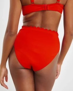 MAGISCULPT Contour Me Scalloped Edge High Waist Bikini Bottoms