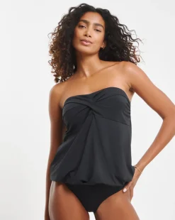 MAGISCULPT Medium Control Twist Front Bandeau Blouson Top
