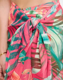 MAGISCULPT Tropical Print Midi Sarong