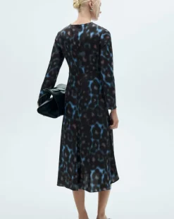 Mango Bimba Satin Midi Dress