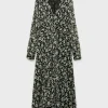 Mango Briony Floral V Neck Dress