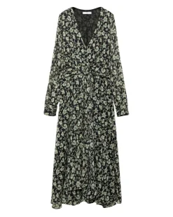 Mango Briony Floral V Neck Dress