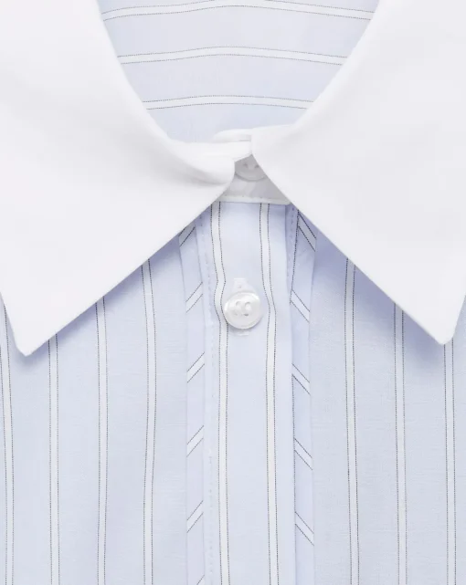 Mango Cotton Blend Hamburg Shirt