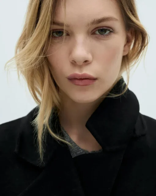 Mango Double Breasted Wool Coat