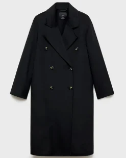 Mango Double Breasted Wool Coat