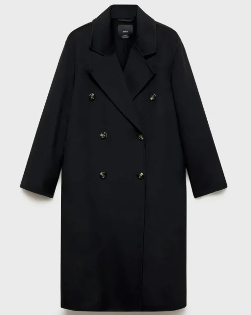 Mango Double Breasted Wool Coat