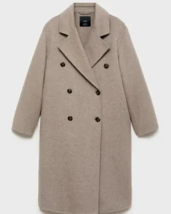 Mango Double Breasted Wool Coat