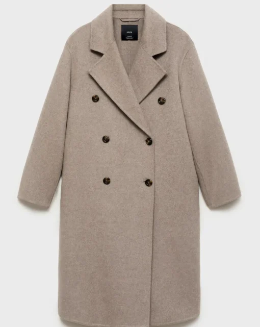 Mango Double Breasted Wool Coat