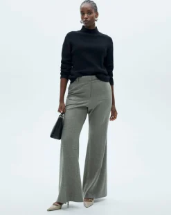 Mango High Neck Ribbed Sweater