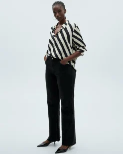 Mango Ideale Satin Print Shirt