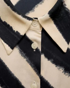 Mango Ideale Satin Print Shirt