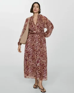 Mango Lin Printed Dress