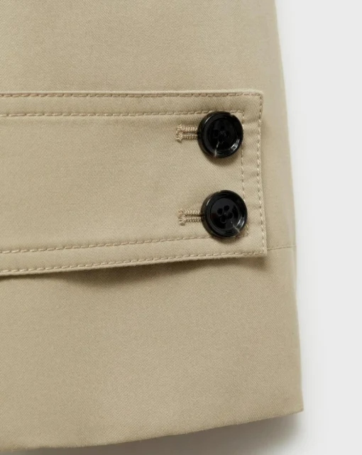 Mango Long Oversized Double-Breasted Trench Coat