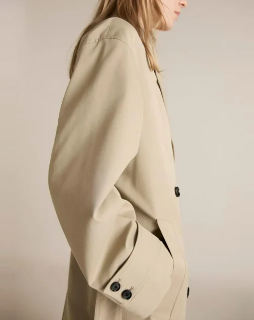 Mango Long Oversized Double-Breasted Trench Coat