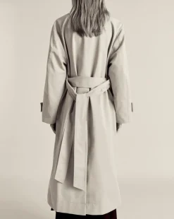 Mango Long Oversized Double-Breasted Trench Coat