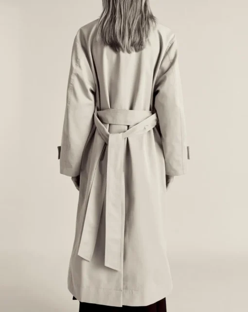 Mango Long Oversized Double-Breasted Trench Coat