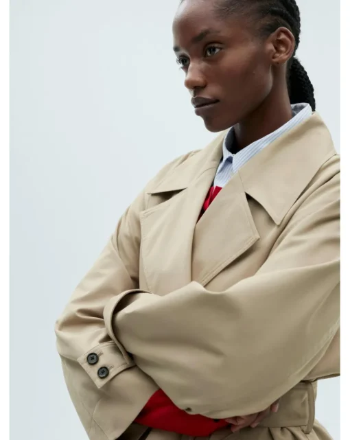 Mango Long Oversized Double-Breasted Trench Coat