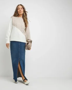 Mix Cable Rib Jumper