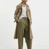 Mocha Barrel Leg Cotton Mix Jogger