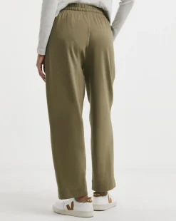 Mocha Barrel Leg Cotton Mix Jogger