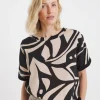 Mono Woven Front Longline Top