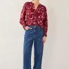 Monsoon Aimee Floral Print Jersey Blouse