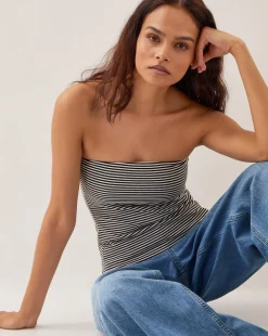 Monsoon Billie Stripe Bandeau Top