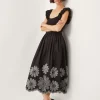 Monsoon Ella Frill Floral Midi Dress