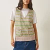 Monsoon Fawn Fair Isle Scallop Tank Top