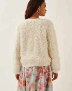 Monsoon Fi Floral Knit Cardigan