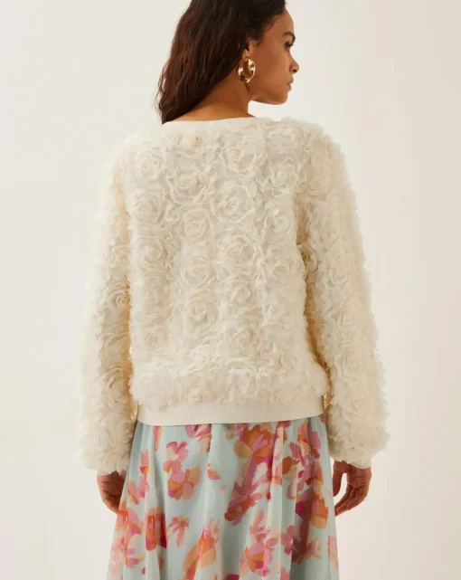 Monsoon Fi Floral Knit Cardigan