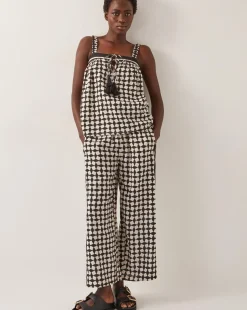 Monsoon Geena Geometric Print Trousers